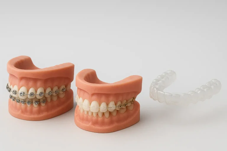 أشكال تقويم الأسنان والأنواع المختلفة