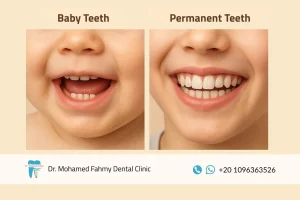الفرق بين الأسنان اللبنية والدائمة